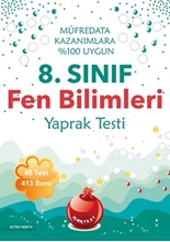 8. Sınıf Fen Bilimleri Yaprak Test (2017 Müfredatı - Eski Baskı)