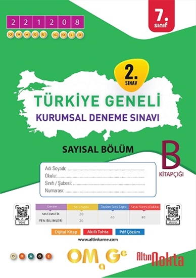 Omage 7. Sınıf 2. Kurumsal Deneme Aralık B Say Kod 221208