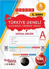 Nartest 8. Sınıf 5. Kurumsal Deneme Mayıs A Say Kod 230522