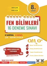 8. Sınıf Omage Gold Fen Bilimleri 16 Deneme Sınavı (kampanyalı)