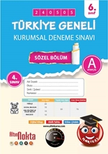 Nartest 6. Sınıf 4. Kurumsal Deneme Mayıs A Söz Kod 240505