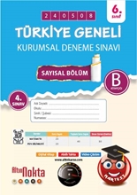 Nartest 6. Sınıf 4. Kurumsal Deneme Mayıs B Say Kod 240508