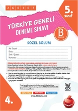 5. Sınıf Türkiye Geneli Ds Ocak B Söz Kod 260103