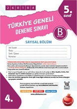 5. Sınıf Türkiye Geneli Ds Ocak B Say Kod 260104