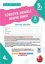 5. Sınıf Türkiye Geneli Ds Ocak A Say Kod 260102