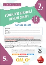 7. Sınıf Türkiye Geneli Ds Şubat B Say Kod 260212