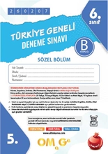 6. Sınıf Türkiye Geneli Ds Şubat B Söz Kod 260207