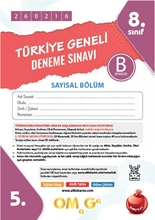 8. Sınıf Türkiye Geneli Ds Şubat B Say Kod 260216